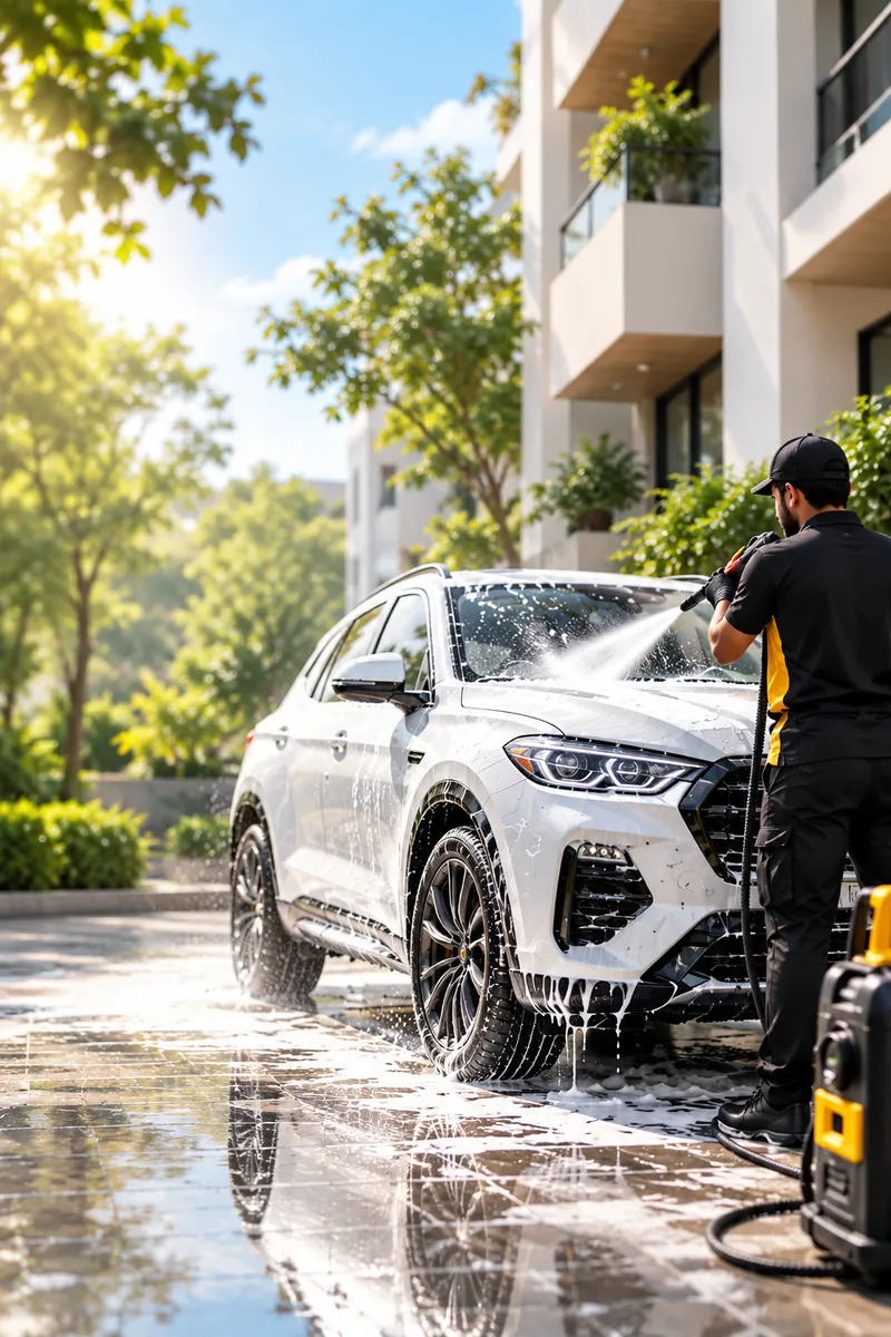 Monthly car wash plan card